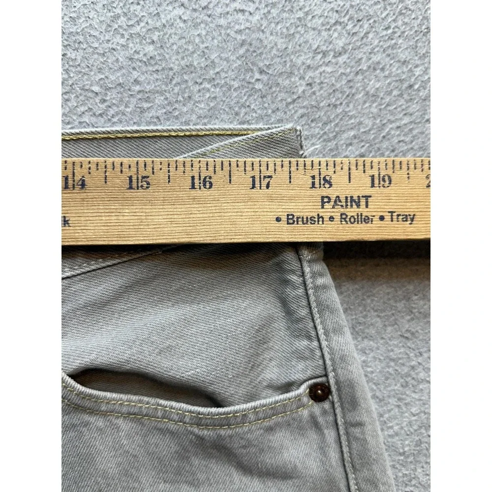 Vintage Levi's 501 Jeans Mens 38x32 (35x29) Gray Straight Leg Button Fly Denim